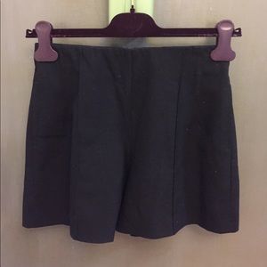 ZARA BASIC High Waisted Bermudas w/ Elastic Waist
